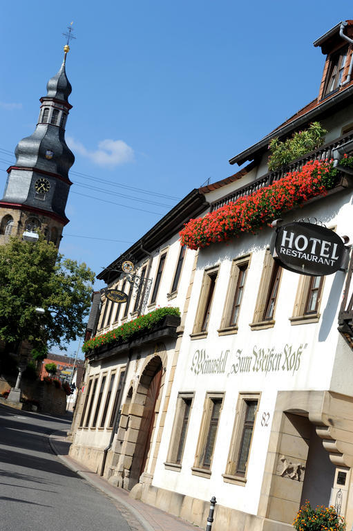 Weinkastell Zum Weissen Ross Hotel Kallstadt Buitenkant foto